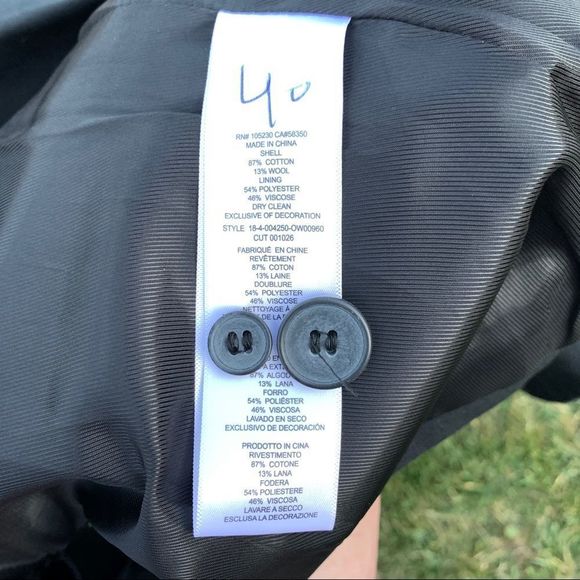 Current Elliott Calla Tailored Black Blazer Leopard Print Size 2 - Picture 6 of 9